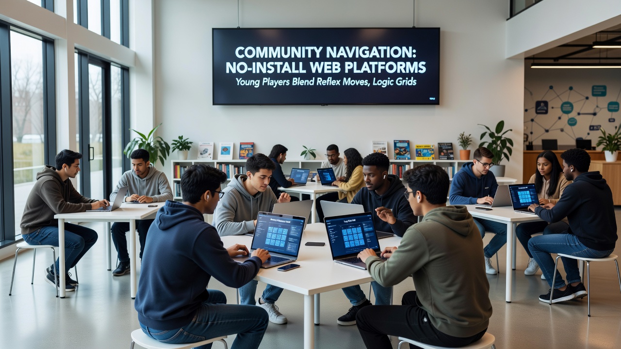Group collaboration on logic grids and resource allocation during a no-install web game session