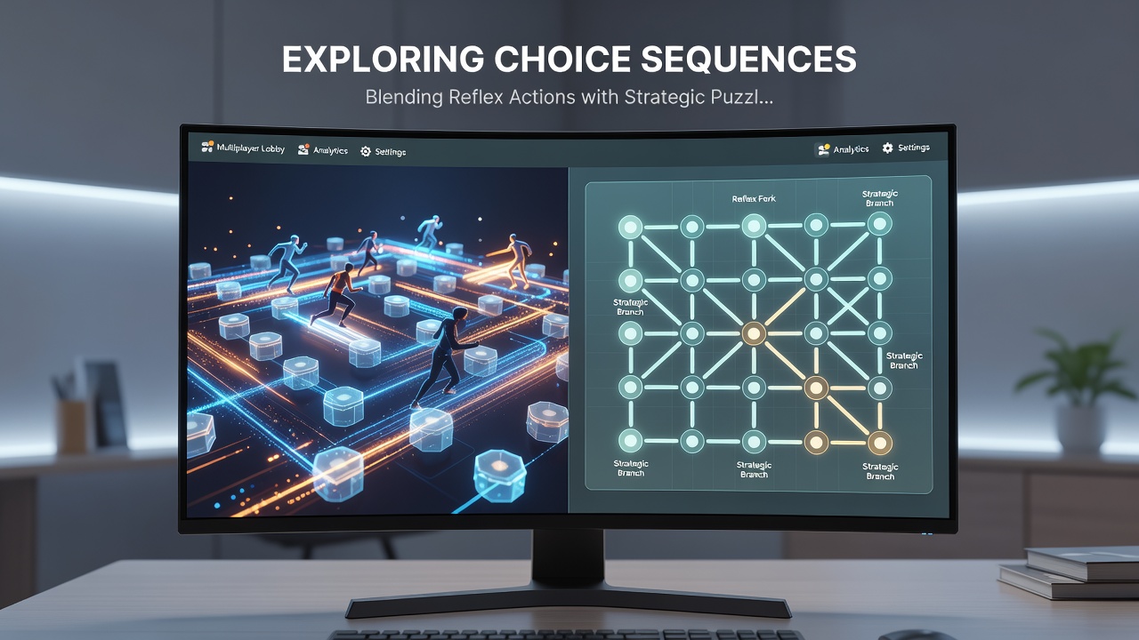Group of children analyzing a shared puzzle grid after completing a reflex challenge in a web-based multiplayer session